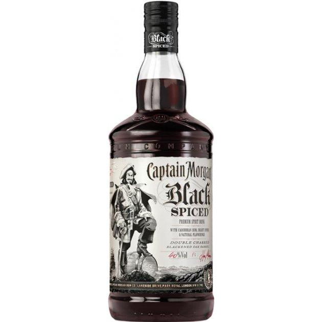 Ромовый напиток Captain Morgan Spiced Black 1 л 40%