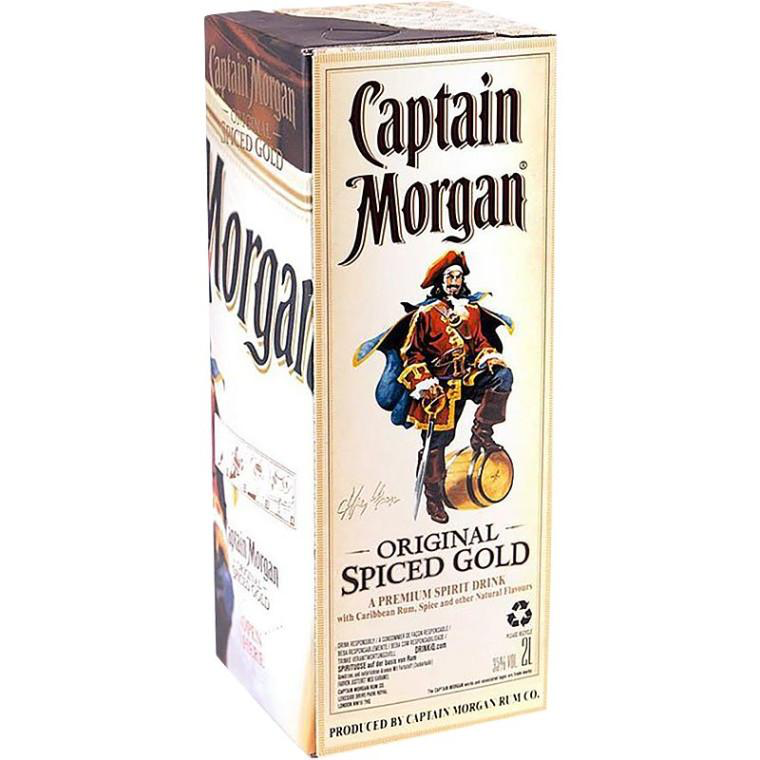 Ром Капитан Морган 2 литра (Captain Morgan 2л) в тетрапаке